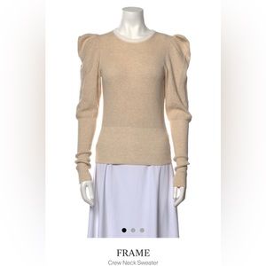 Frame women’s puff sleeve sweater